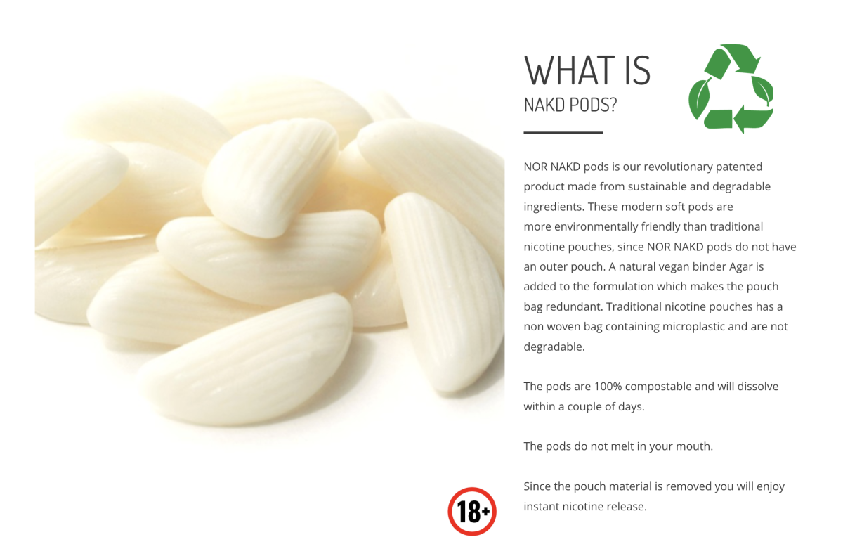 Product | Pouchless Oral Nicotine NAKD Nicotine Pods Launch with “Garlic-Clove” Shape and Structural Design Drawing Attention