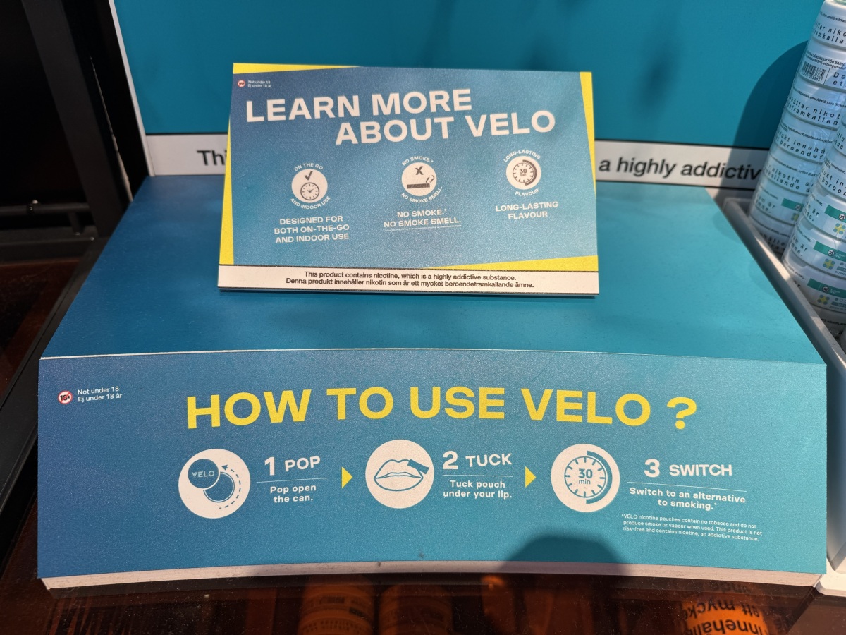 2Firsts 调研｜VELO 在瑞典首都机场：强化“旅途用户”心智、风味矩阵全量展示