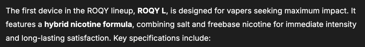 Product | FLONQ Parent Company Launches New Vaping Brand ROQY: Two Hybrid-Nicotine Devices Debut in Russia