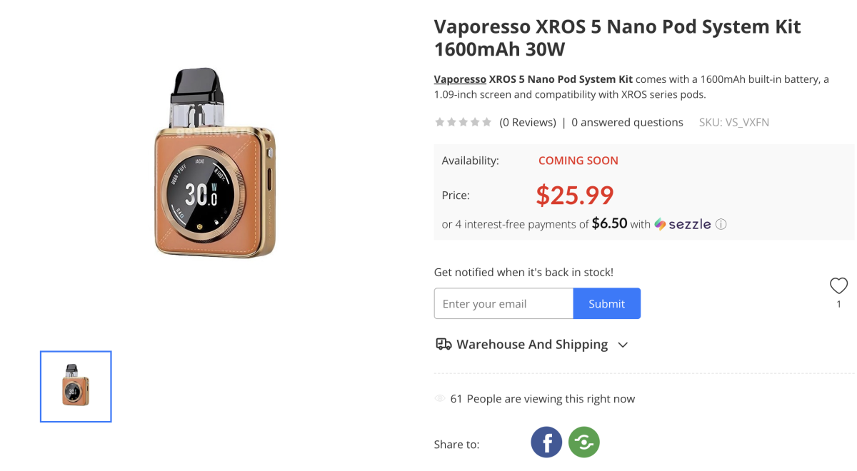 产品｜配备10ml大容量烟弹 进入英美线上渠道 VAPORESSO推出两款新品