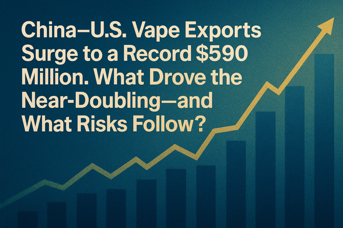 2FIRSTS | 2FIRSTS Data Insight｜China’s Vape Exports to the U.S. Hit a Record $590 Million: A Peak Driven by Enforcement Cycles, Not Real Demand
