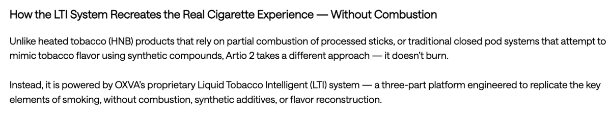 产品｜宣称区别于HNB与传统调味电子烟 OXVA 推出液体烟草换弹设备 Artio 2