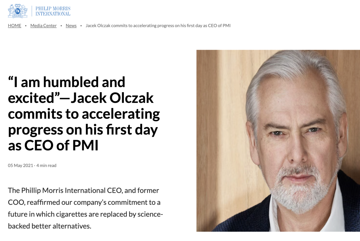 PMI’s Smoke-Free Playbook: What Jacek Olczak Really Told Wall Street