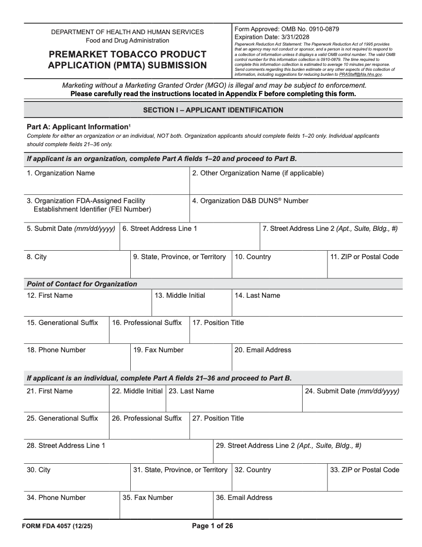 FDA Launches Web PMTA System, Signaling Faster Reviews and a Path Out of the Grey Market