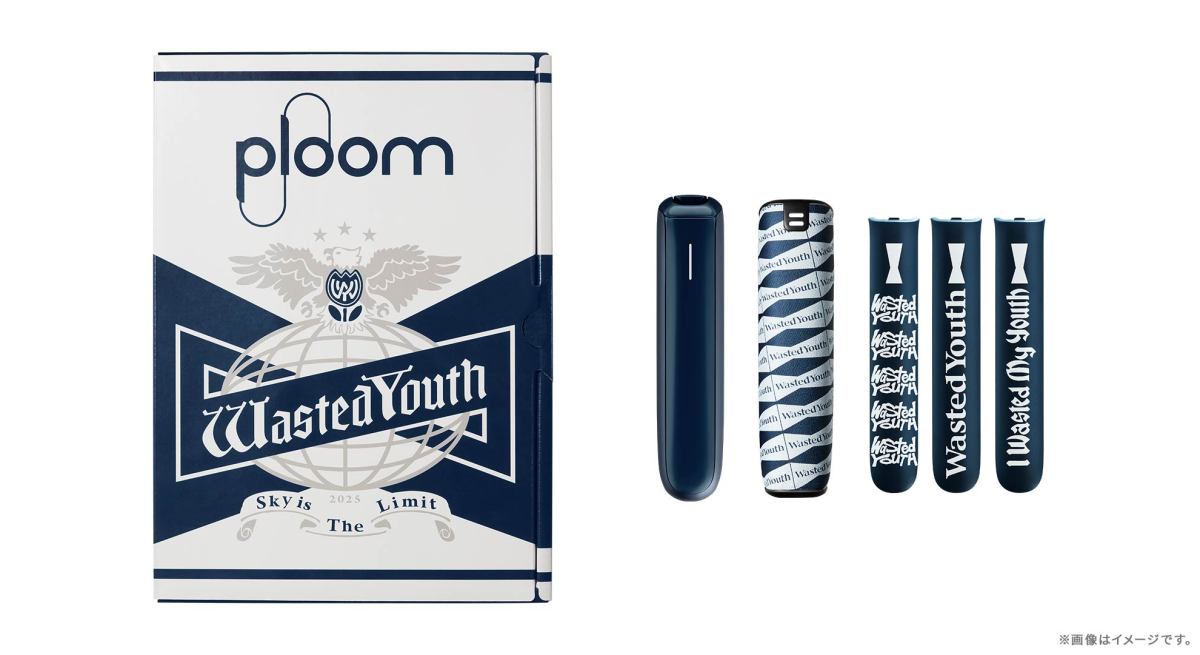 VERDY Collaborates with JT's Ploom to Launch Limited Edition "Ploom AURA x Wasted Youth" Set, Available at Pop-up Shop in Tokyo's Harajuku.