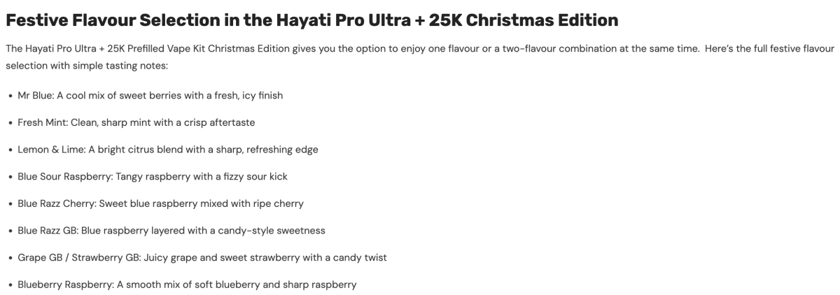 产品|Airis、Kangvape、HAYATI推圣诞节主题电子烟,已在英美线上渠道销售