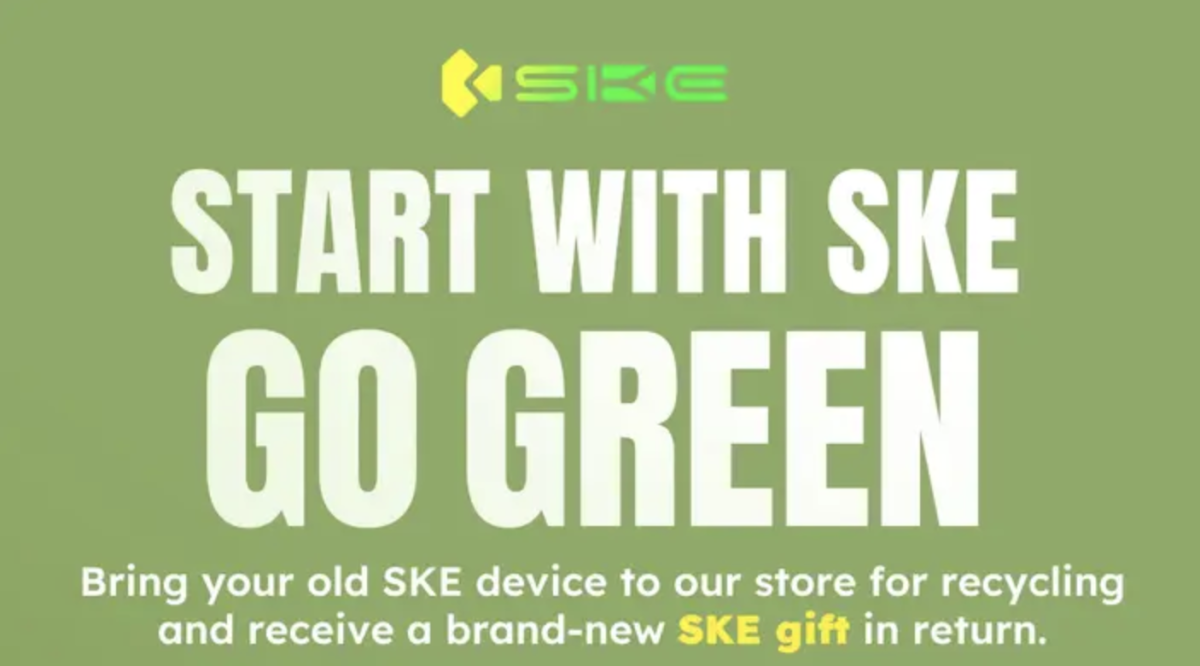 SKE Launches E-cigarette Device Recycling Program at Flagship Store in Manchester, UK