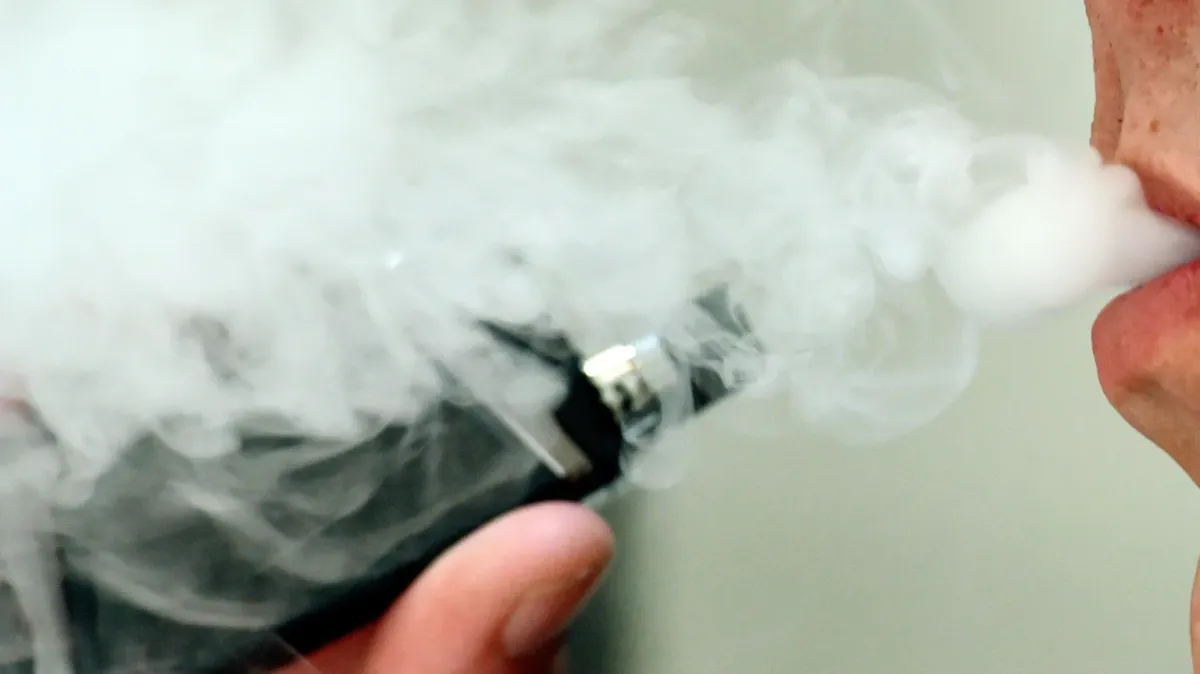 Bradford Council discusses rising use of THC-infused cannabis e-cigarettes and associated risks; Allerton Off Licence found with "box of suspected pure cannabis e-cigarettes" and illegal cigarettes; Trading standards officials report children calling ambu