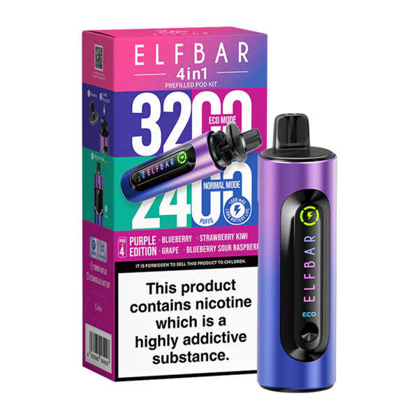 Product | ELFBAR launches new “4-in-1” e-cigarette kit: 4× (1ml + 5ml) design, 4 flavors per set