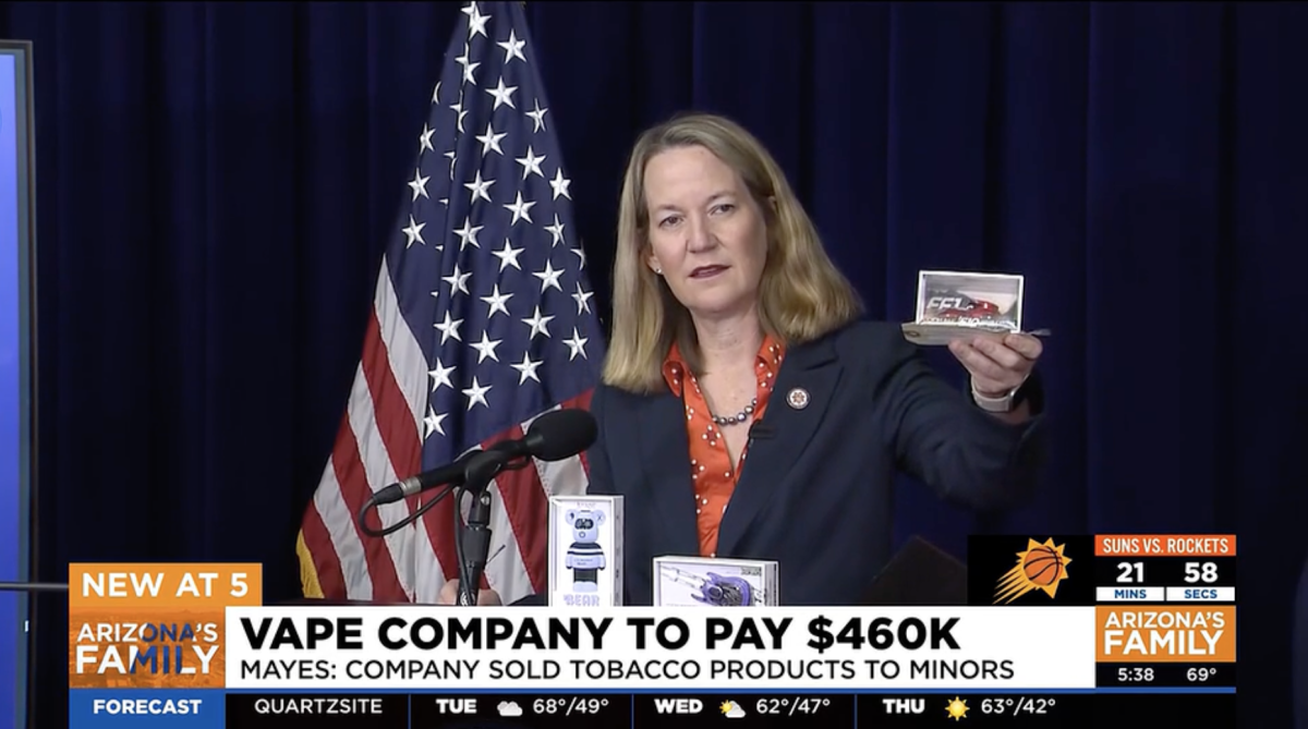 Arizona e-cigarette shops ordered to pay $460,000 for selling tobacco and nicotine products to minors