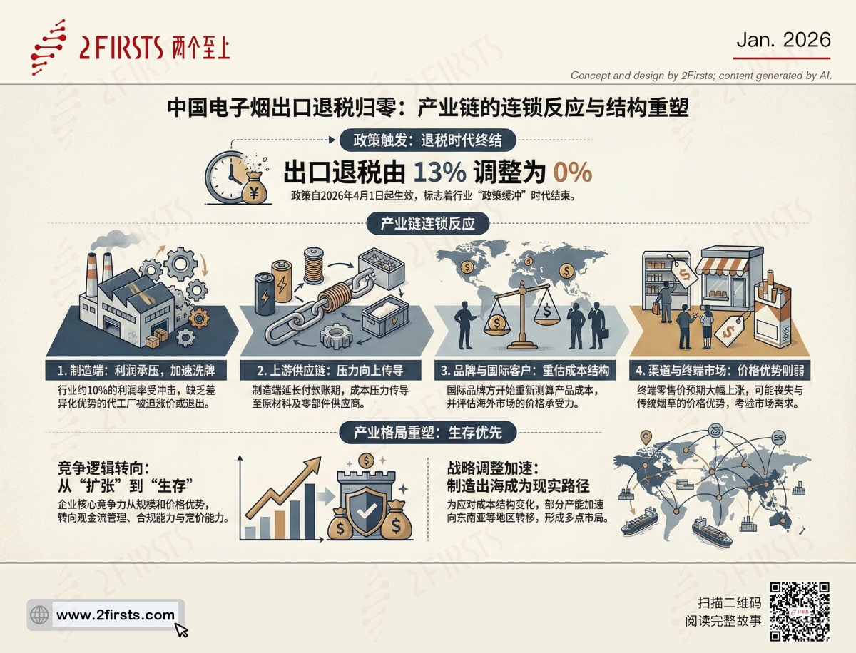 出口退税归零之后：2Firsts 调研中国电子烟供应链正在发生的变化