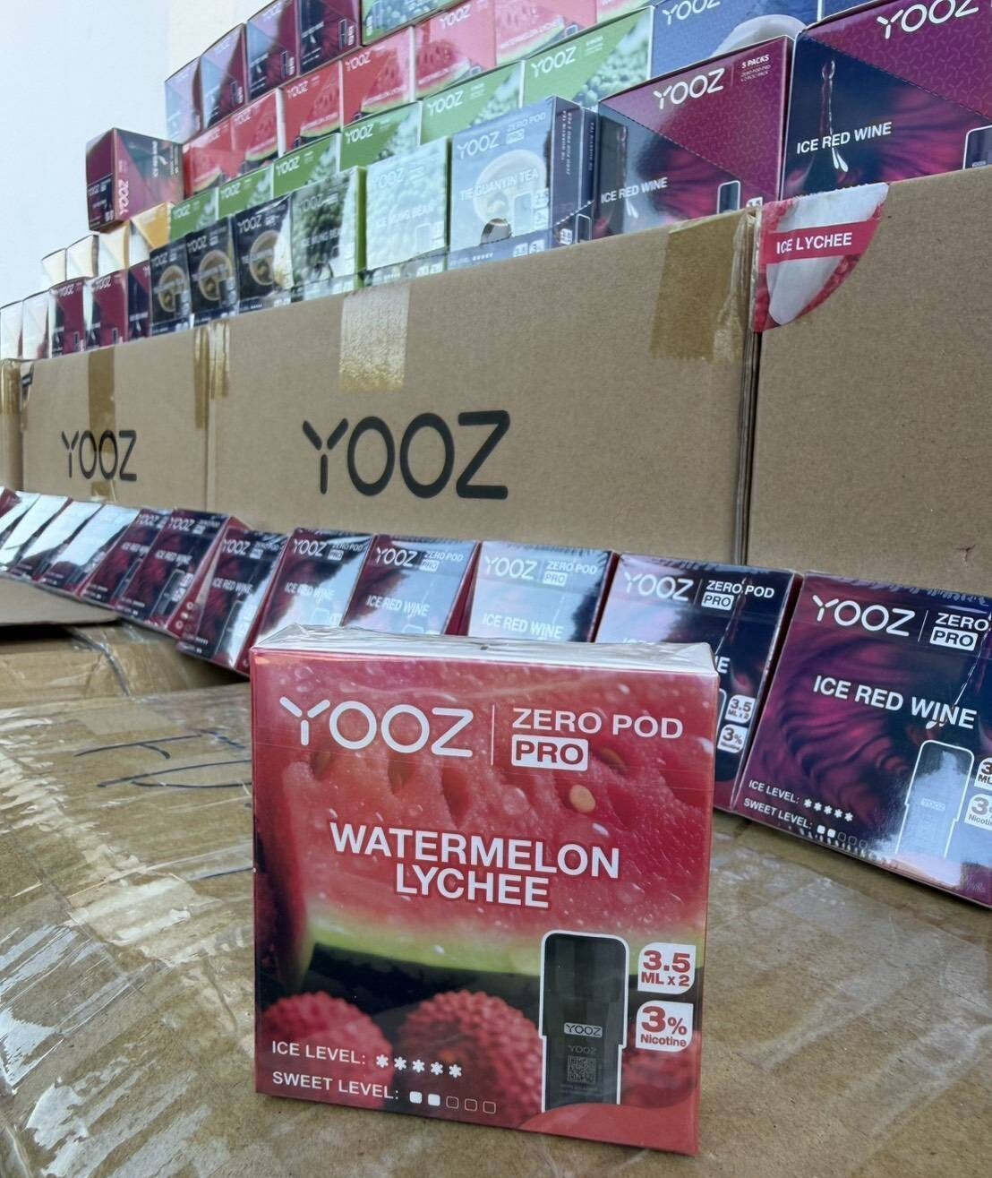 Thai Customs Region 2 seizes 22,800 YOOZ-branded vape pod heads