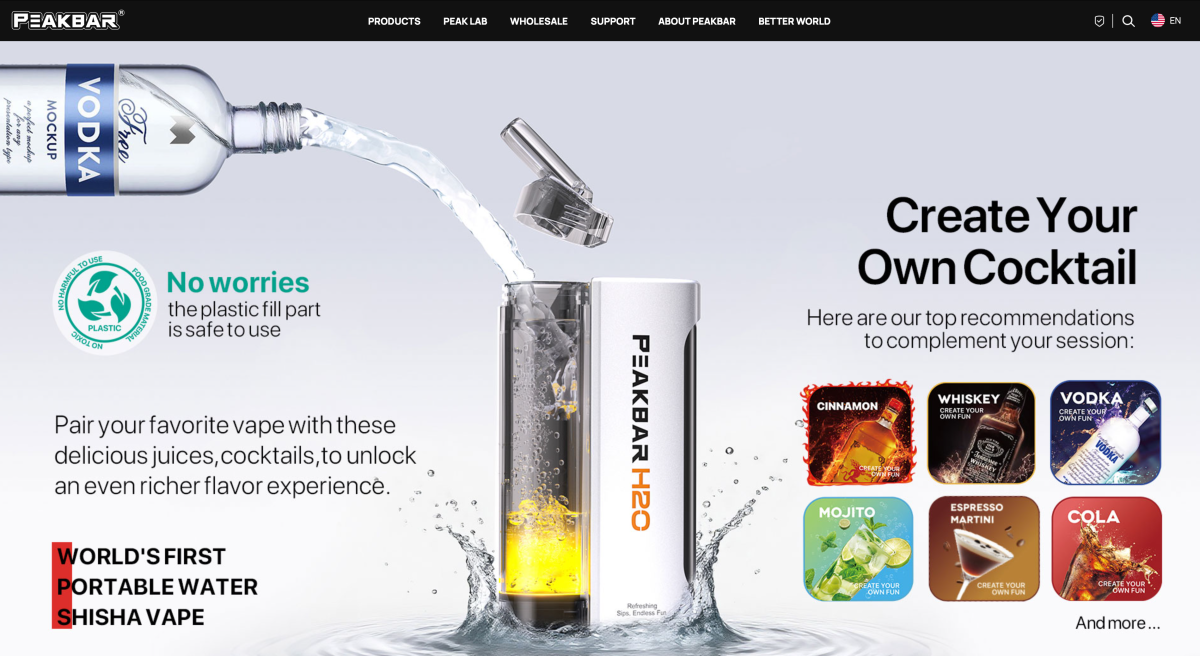 产品｜宣称“首款多饮品雾化器”+可加果汁/鸡尾酒，PEAKBAR在美上新产品