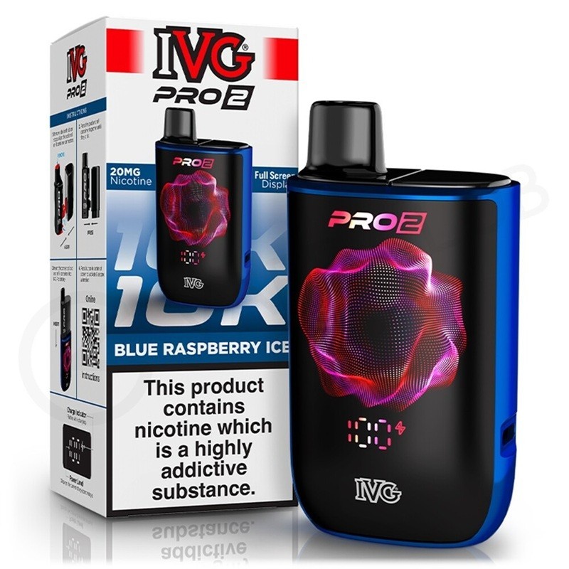 IVG Pro 2 e-cigarette launched on multiple online channels in the UK, offering 33 flavors and 0/10/20mg nicotine options. Priced at £9.99, the device features a 1000mAh battery, full-screen display, and Type-C fast charging. MHRA database does not yet lis
