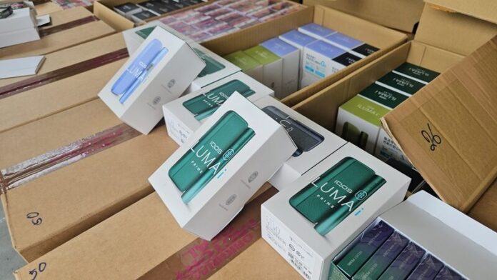 Police in Bangkok Seize Over $960,000 Worth of Illegal E-Cigarettes and HNB Products, Arrest 3 Suspects