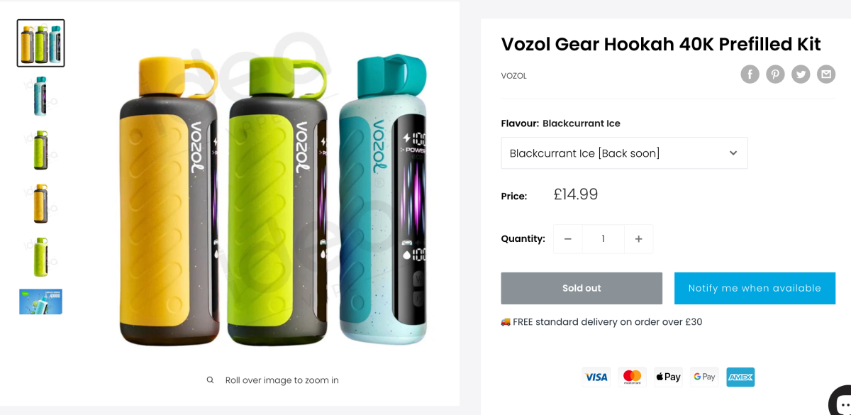 Product | VOZOL launches new GEAR-series device in the UK and UAE, featuring a 2.1-inch colour screen and sound interaction