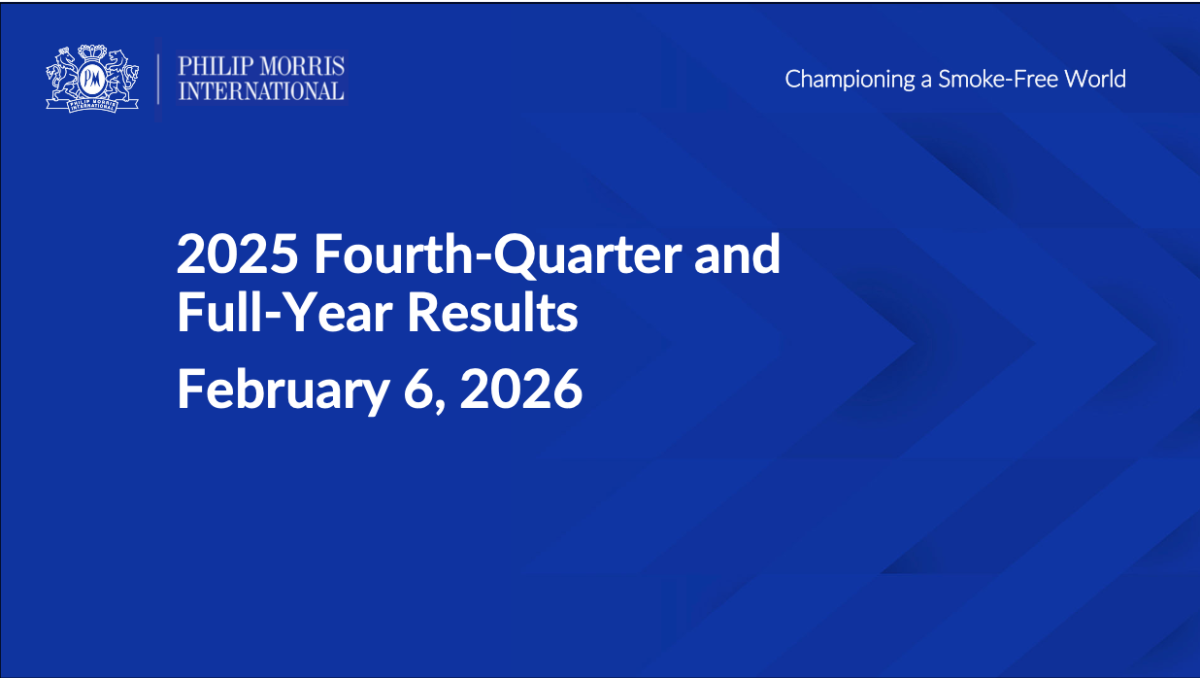 2Firsts Flash|PMI Reports 2025 Results as Smoke-Free Products Account for 41.5% of Net Revenues