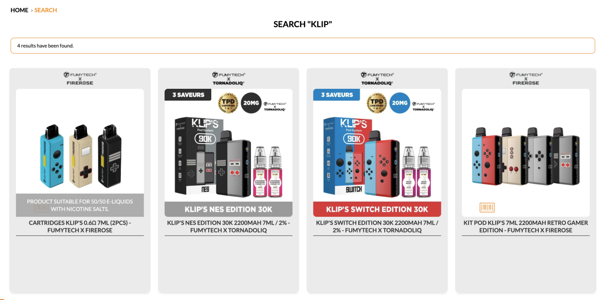 产品｜“Switch”设计外观+标称3万口 开放式电子烟Klip’s Switch Edition在法国渠道上架