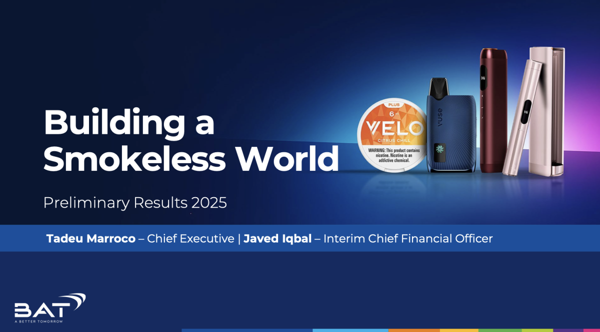 BAT FY2025 Results: New Categories Contribution Expands as Smokeless Share Reaches 18.2%