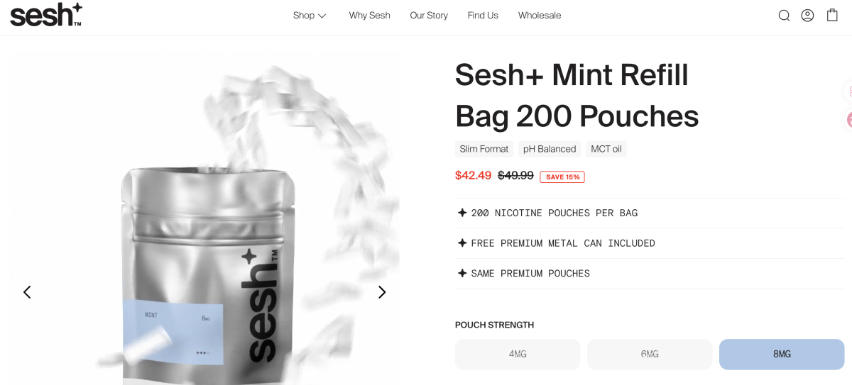 Sesh Launches 200-Pouch Refill Bag, Expanding Retail Unit Size in U.S. Nicotine Pouch Market