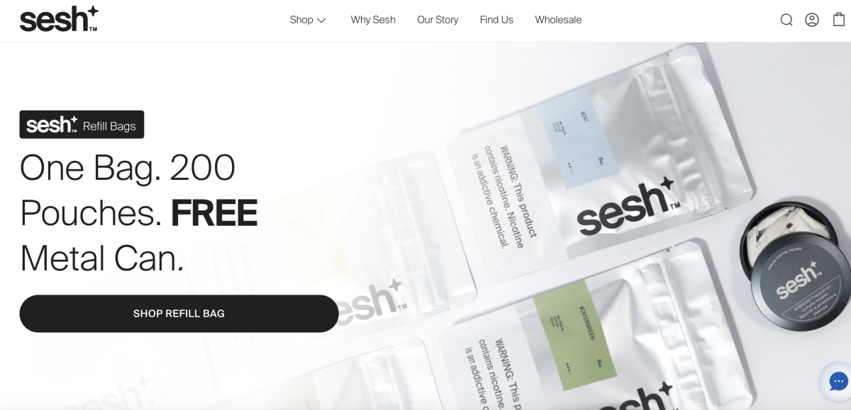 Sesh Launches 200-Pouch Refill Bag, Expanding Retail Unit Size in U.S. Nicotine Pouch Market