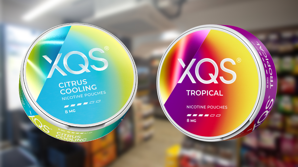 British company STG announces rebranding of XQS nicotine pouch series; new packaging to debut in March with updated designs and flavor indicators; retail price remains at 5.50 pounds.