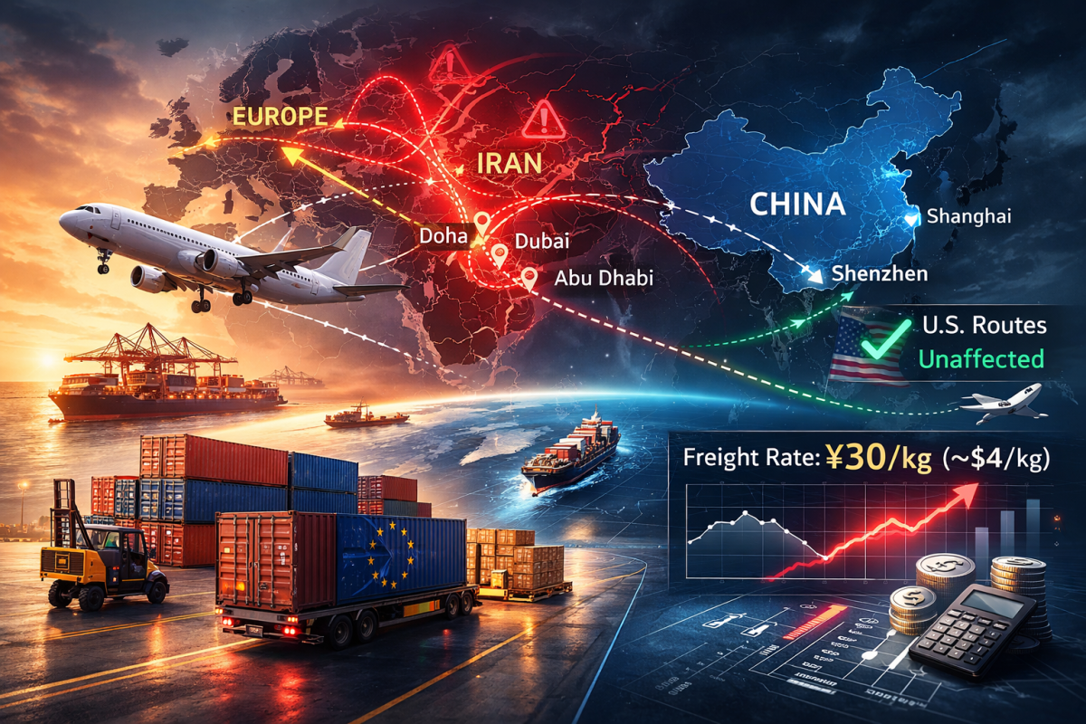 Iran Tensions Disrupt Europe-Bound Routes for Chinese Vape Exporters; U.S. Shipments Largely Unaffected