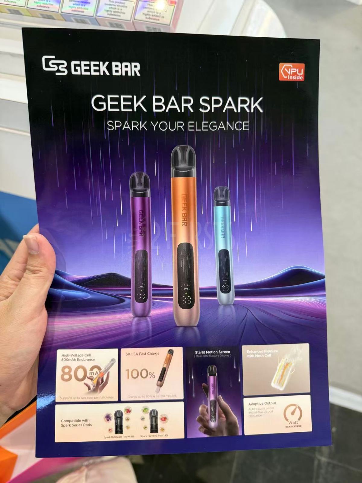 GEEKBAR将重返欧洲市场:推出换弹式电子烟SPARK