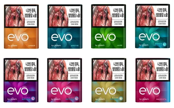 日烟韩国将Ploom专用烟弹更名为EVO 并推出8款产品