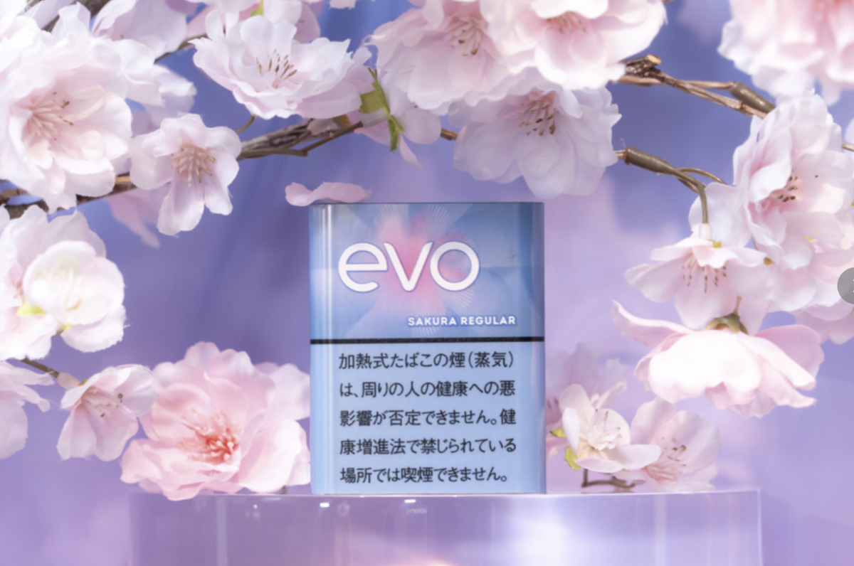 日本烟草发布EVO新口味烟弹“Sakura Regular” 将扩展至全国便利店和烟草店