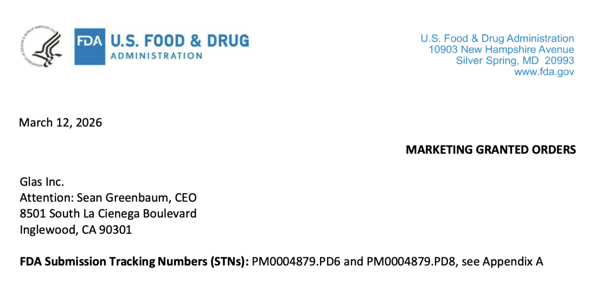 Special Report｜FDA Revises Device Name in Glas Vape Authorization; Company Signals Optimism on Menthol, Flavored Pods