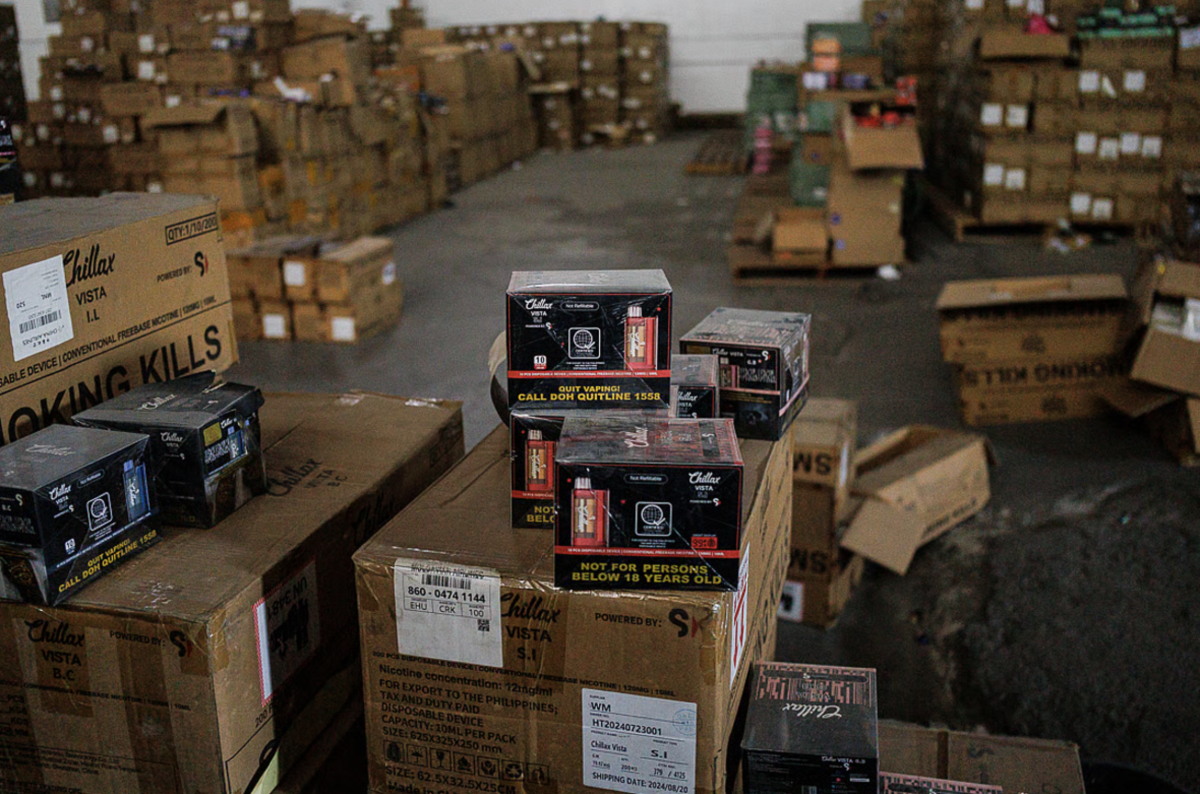 菲律宾海关查获超300万件非法电子烟 货值达2380万美元