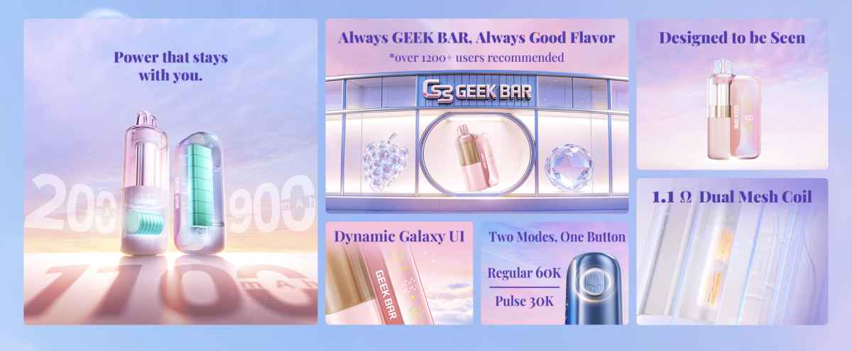 产品｜15ml烟油+最高6万口 GEEKBAR MATE 60K上线美国渠道
