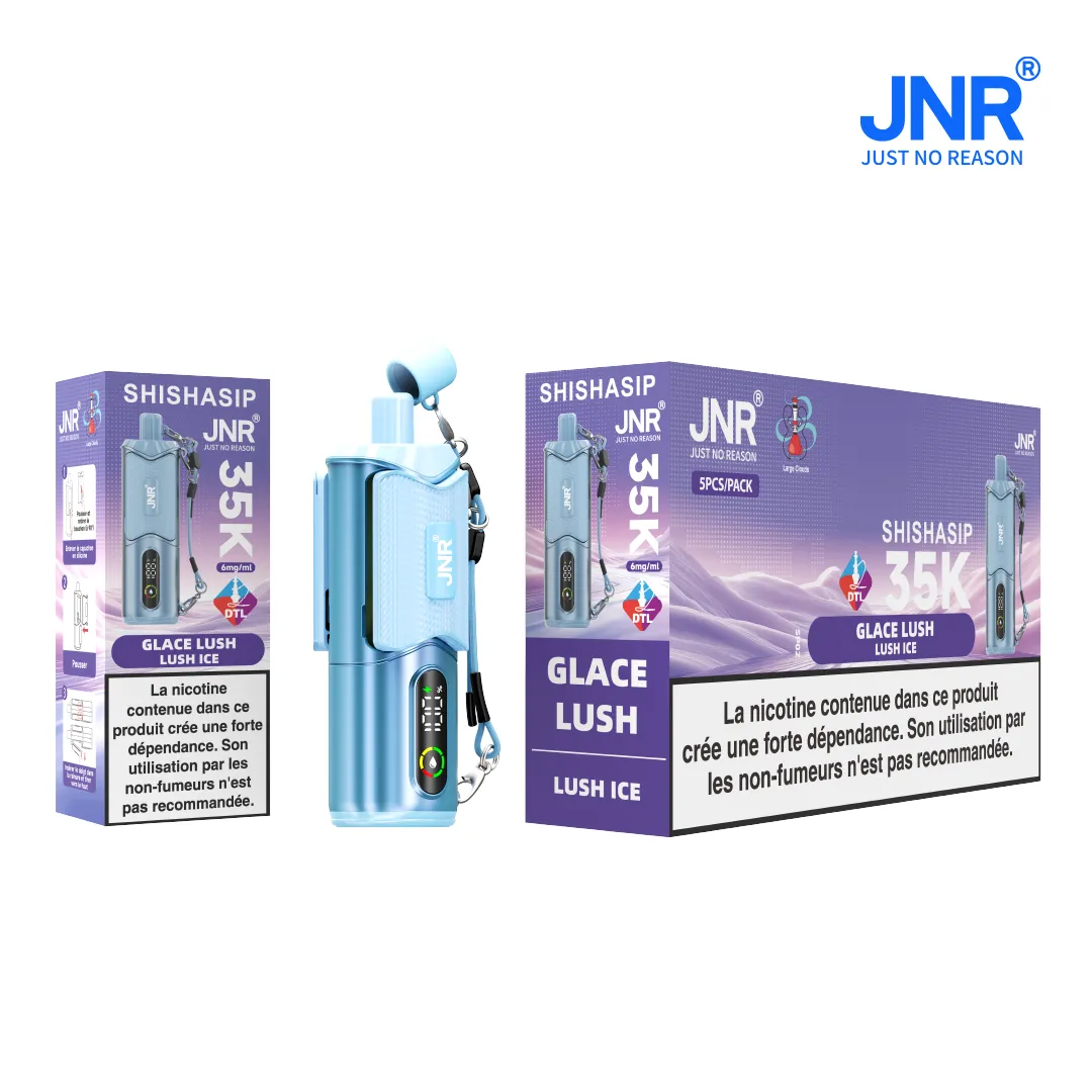 JNR ShishaSip 35K E-cigarette with Dual Pod Design Now Available Online in France and Spain at 15.90 Euros, 35,000 Puffs per Charge