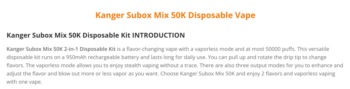 产品｜无雾模式+透明显示屏，Kanger在美国上线Subox Mix 50K