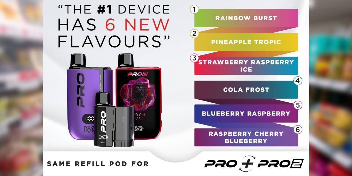 IVG Pro series expands with 6 new flavors, bringing total to 39