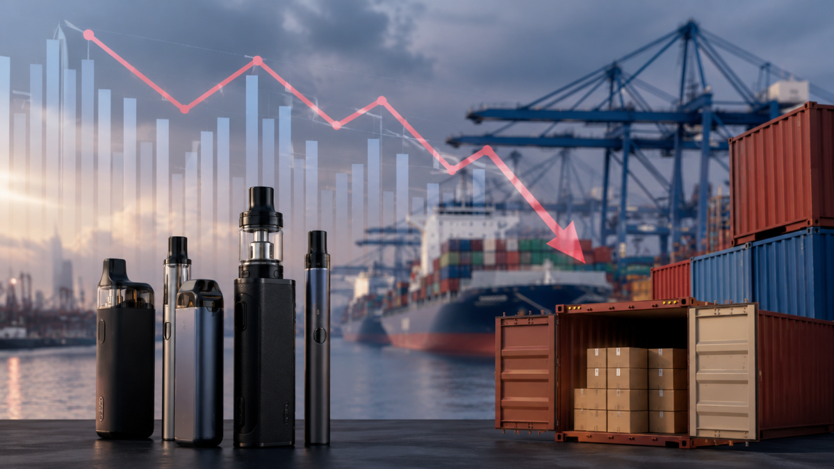 2Firsts Data｜China Vape Exports Sink to Three-Year April Low After Tax Rebate Ends