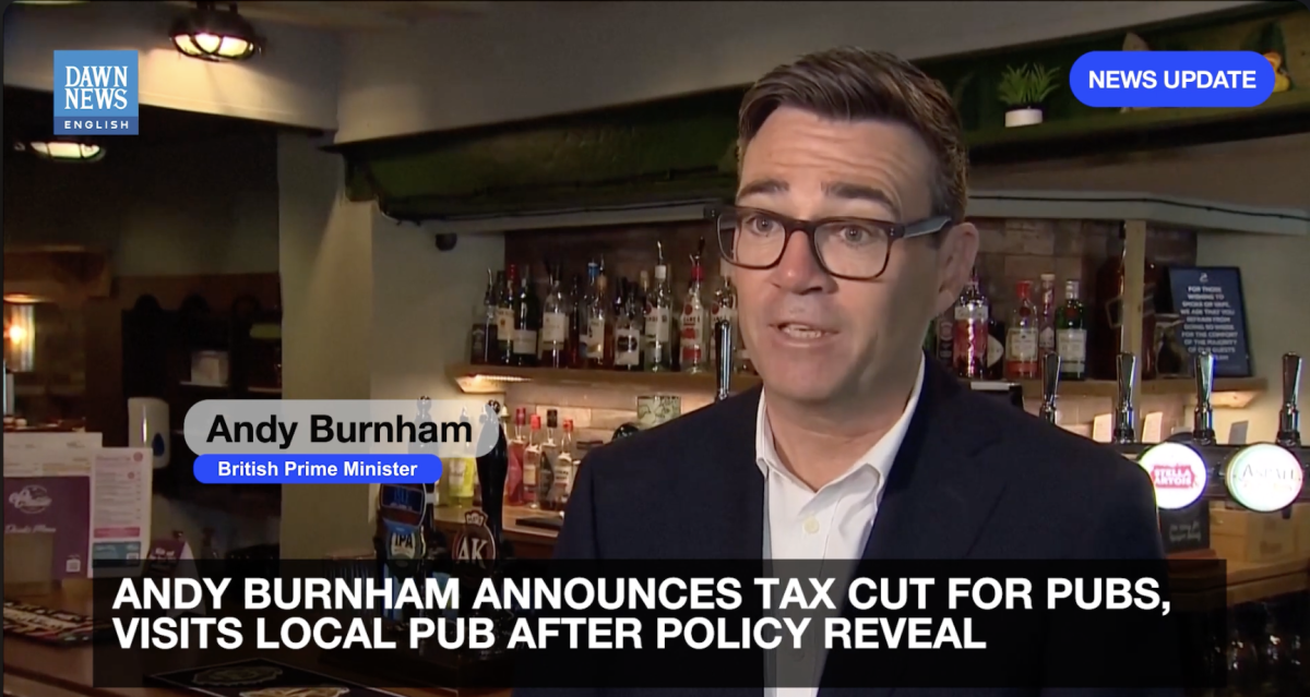英国新首相Andy Burnham调整商业税政策，酒店业获支持、电子烟商店承担更高成本压力