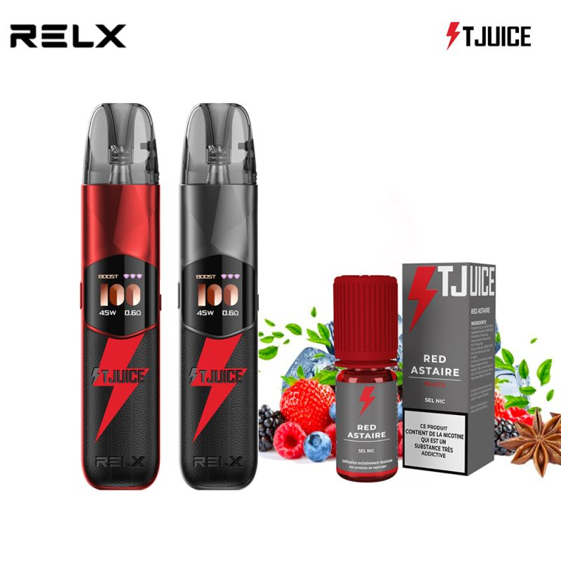 Product | RELX Partners With UK E-Liquid Brand T-Juice for Prime Pro × Red Astaire Bundle in France