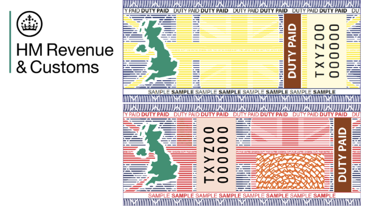 UK HMRC Unveils Red and Yellow Transitional Vape Duty Stamps Ahead of October Tax Launch