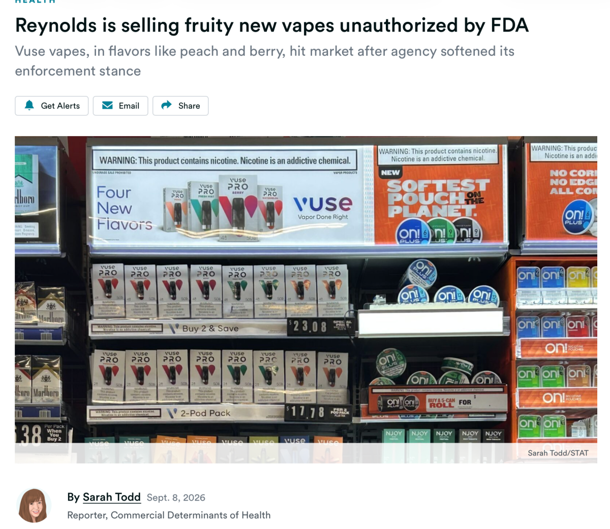 英美烟草旗下雷诺在美推出四款Vuse Pro风味烟弹，尚未获FDA营销授权