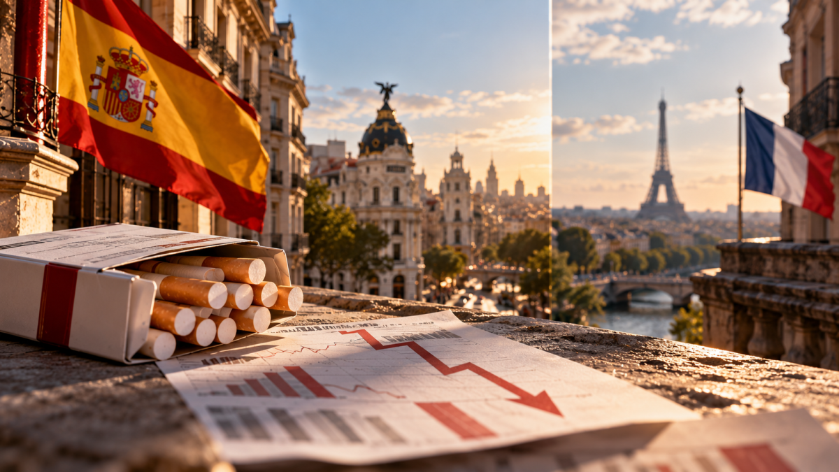 Spain Cigarette Volumes Fall 5.2% in August, BAT Drops 14.5%, JTI Gains Share; France Down 8.3% on Adjusted Basis