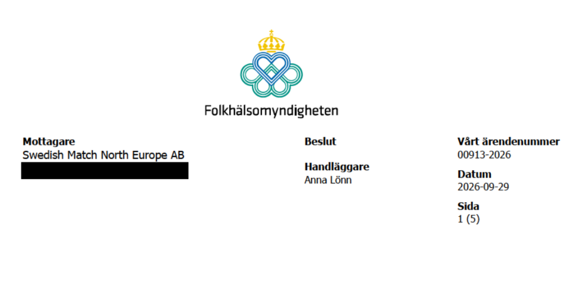 Swedish Match Faces Broader Labeling Order After ZYN Inspection, Documents Obtained by 2Firsts Show